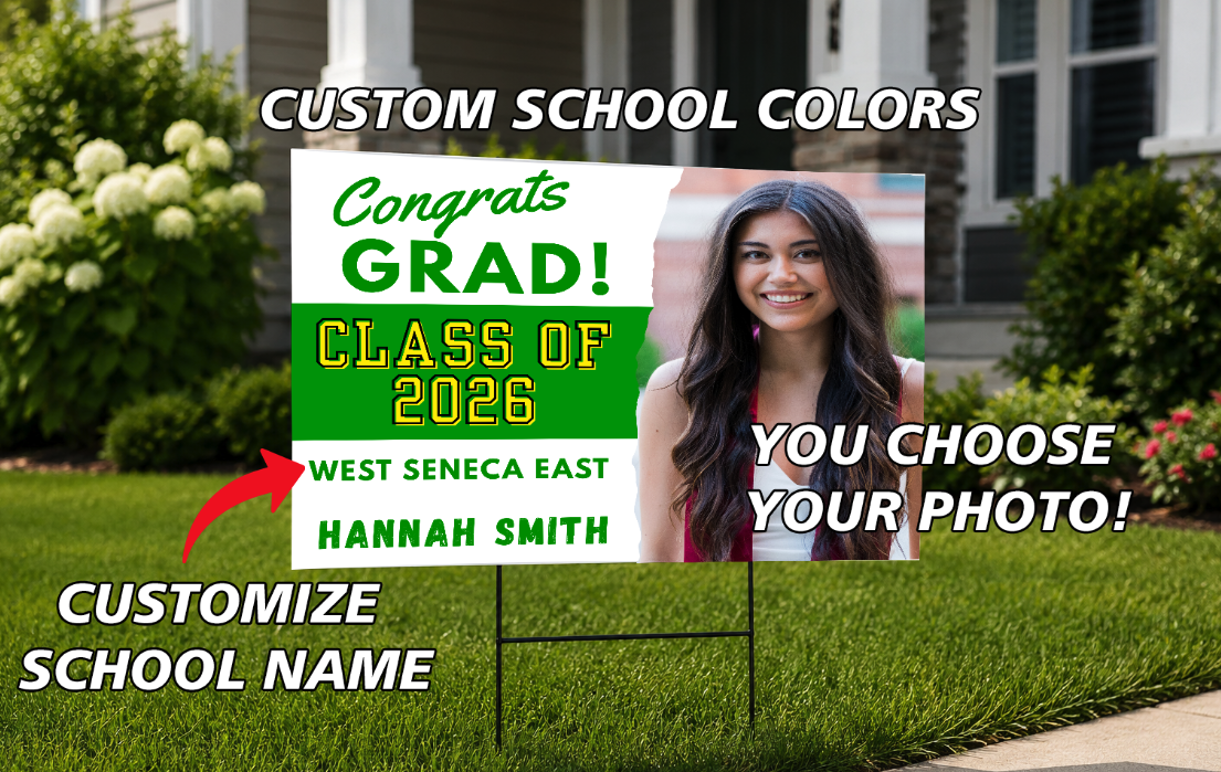 Picture Grad Yard Sign