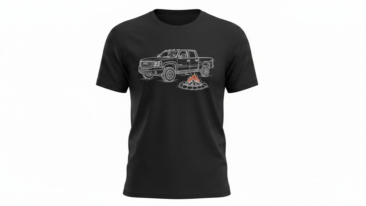Truck & Campfire Graphic Tee