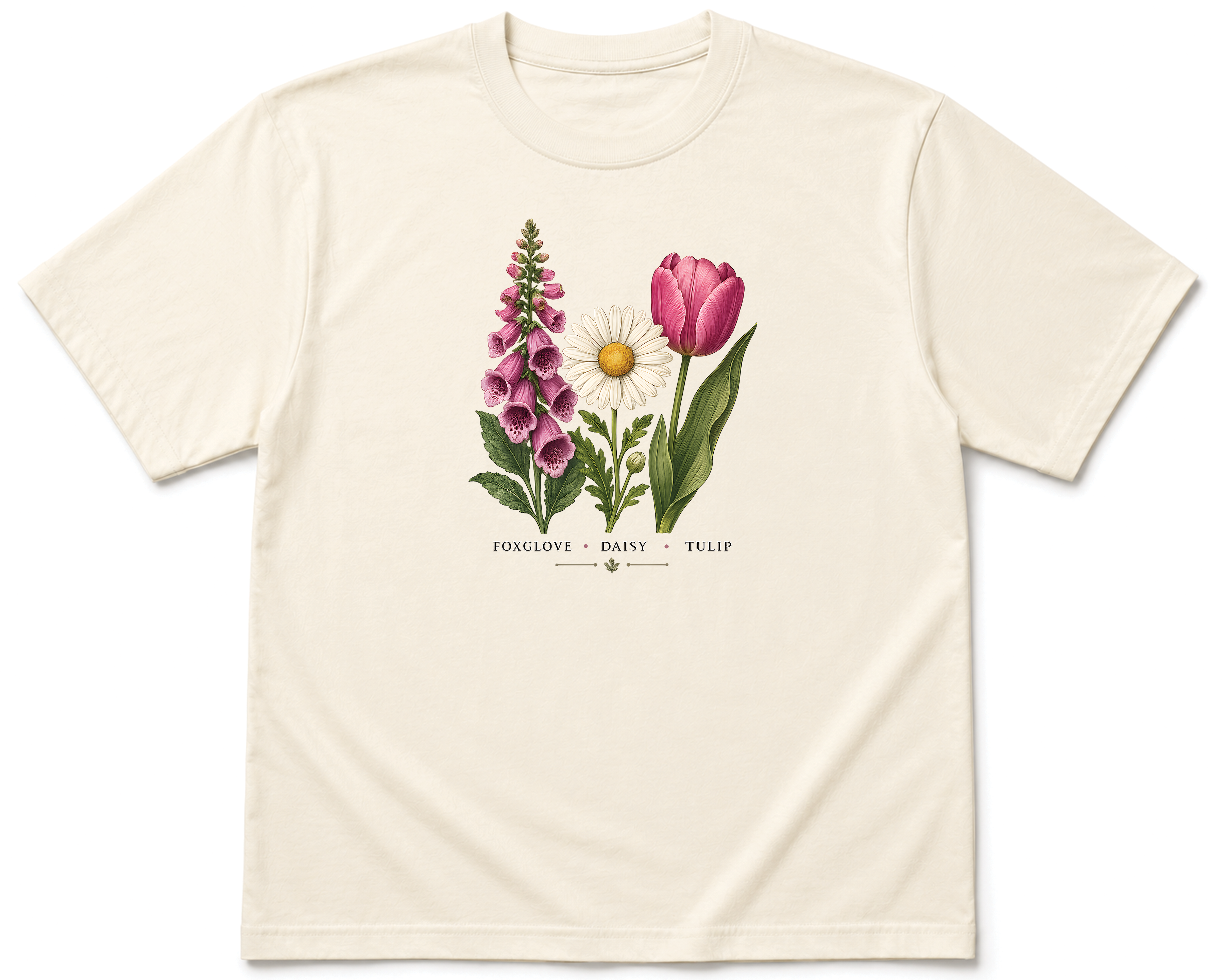 Foxglove • Daisy • Tulip Botanical Tee